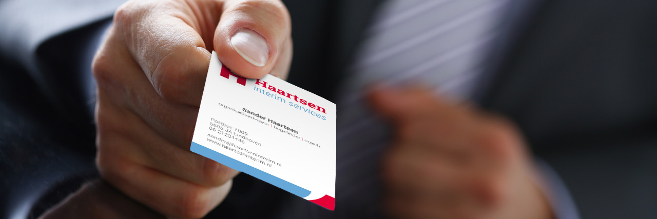 Haartsen Interim Services - visitekaartje